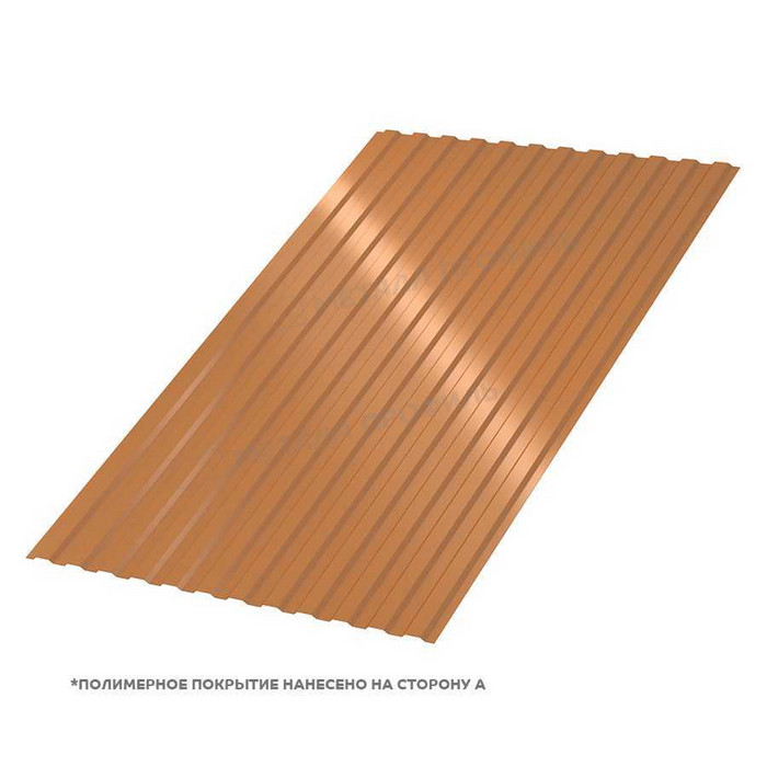 Профлист Металл Профиль МП-10 0,5 AGNETA® Copper/Copper/Медный/Медный