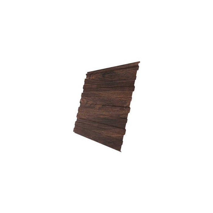 Профнастил С20А 0,45 Print Elite с пленкой Chestnut Wood (обратная сторона серая)
