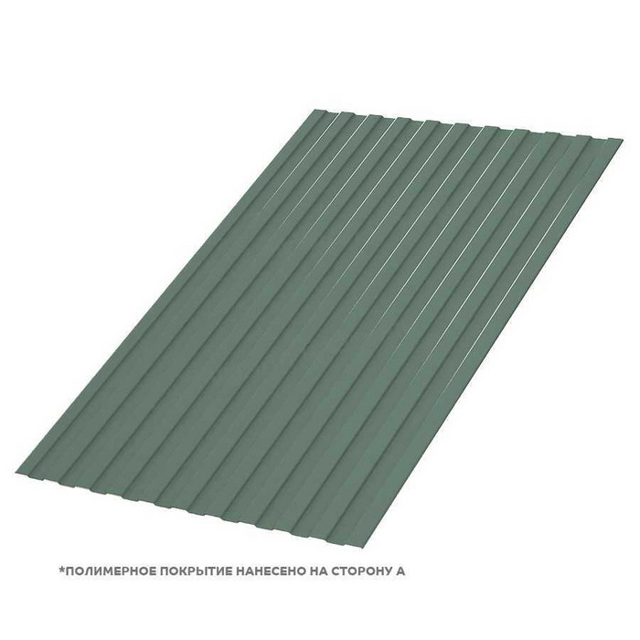 Профлист Металл Профиль С-8 0,5 PURMAN® Tourmalin/Светло-зеленый металлик