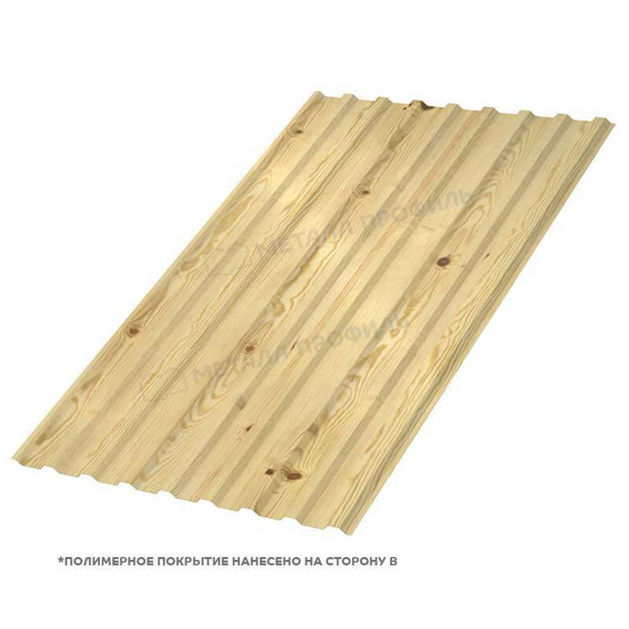 Профлист Металл Профиль МП-20 0,5 ECOSTEEL® текстурированный Сосна
