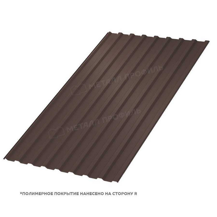 Профлист Металл Профиль МП-20 0,5 PURETAN® RR 32 Темно-коричневый