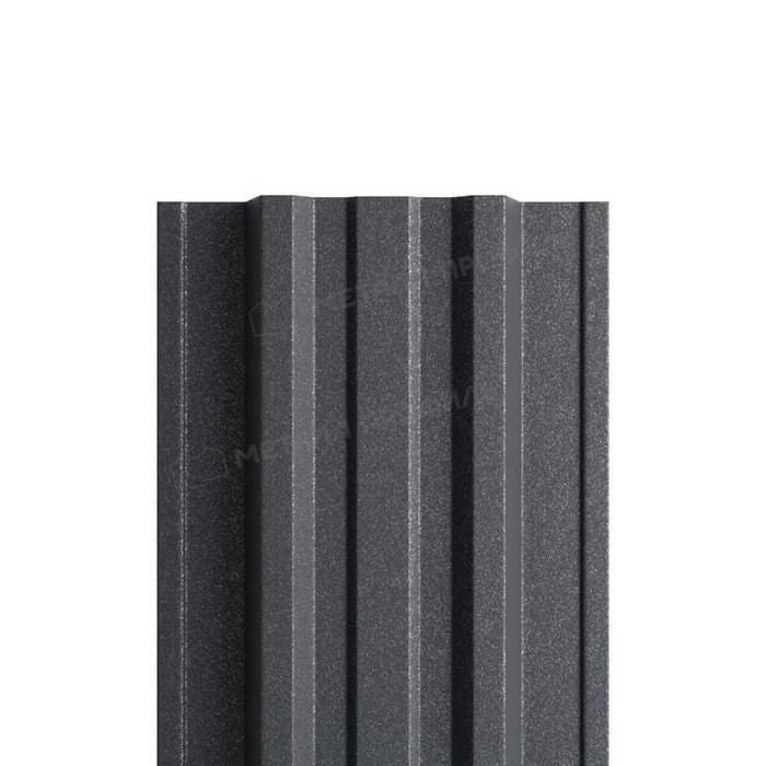 Штакетник Металл Профиль TRAPEZE-T 0,5 VikingMP® E RAL7024 Серый графит