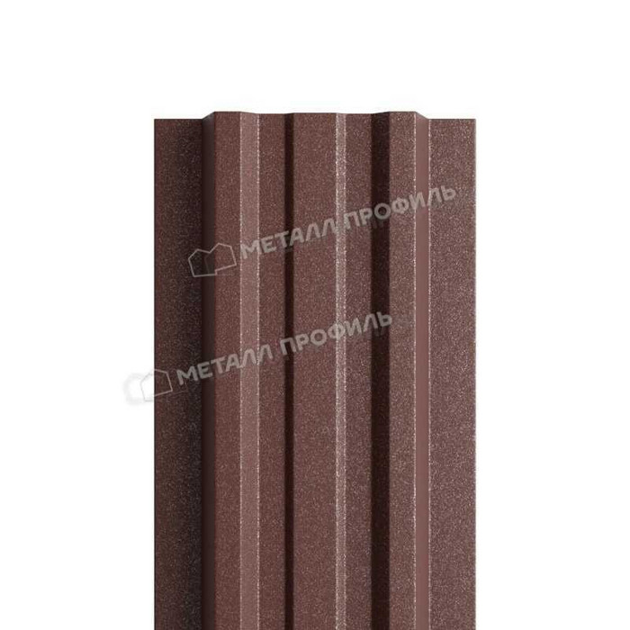 Штакетник Металл Профиль LАNE-T 0,5 VikingMP® E RAL8017 Коричневый шоколад