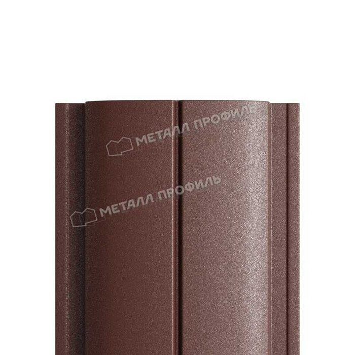 Штакетник Металл Профиль ELLIPSE-T 0,5 VikingMP® E RAL8017 Коричневый шоколад